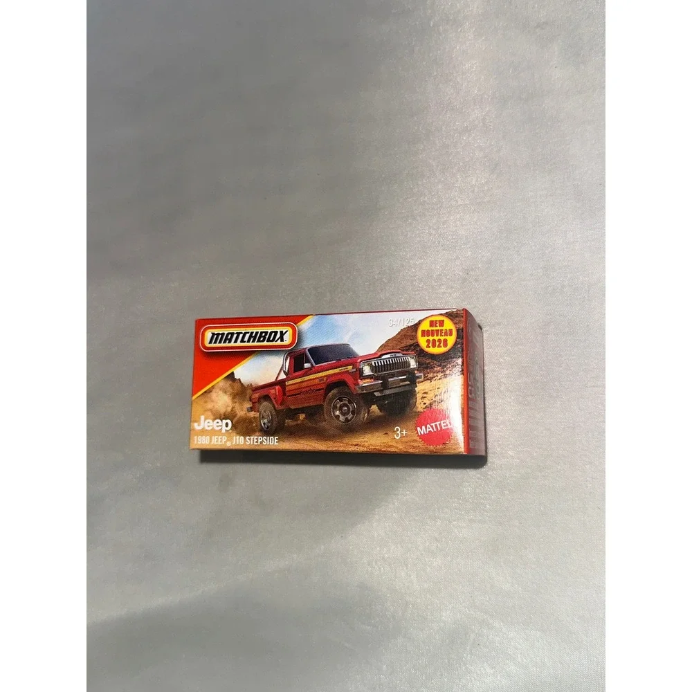 Matchbox 1980 Jeep J10 Stepside Red Power Grabs 34/125 Mattel 2020 New